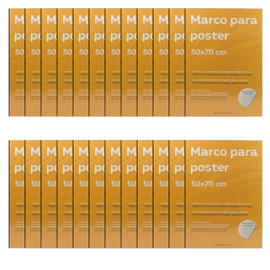 Cornice 50x70cm Bianca In Legno MDF - Per Puzzle, Poster E Foto, Con Vetro Sintetico, Design Moderno - Foto 9