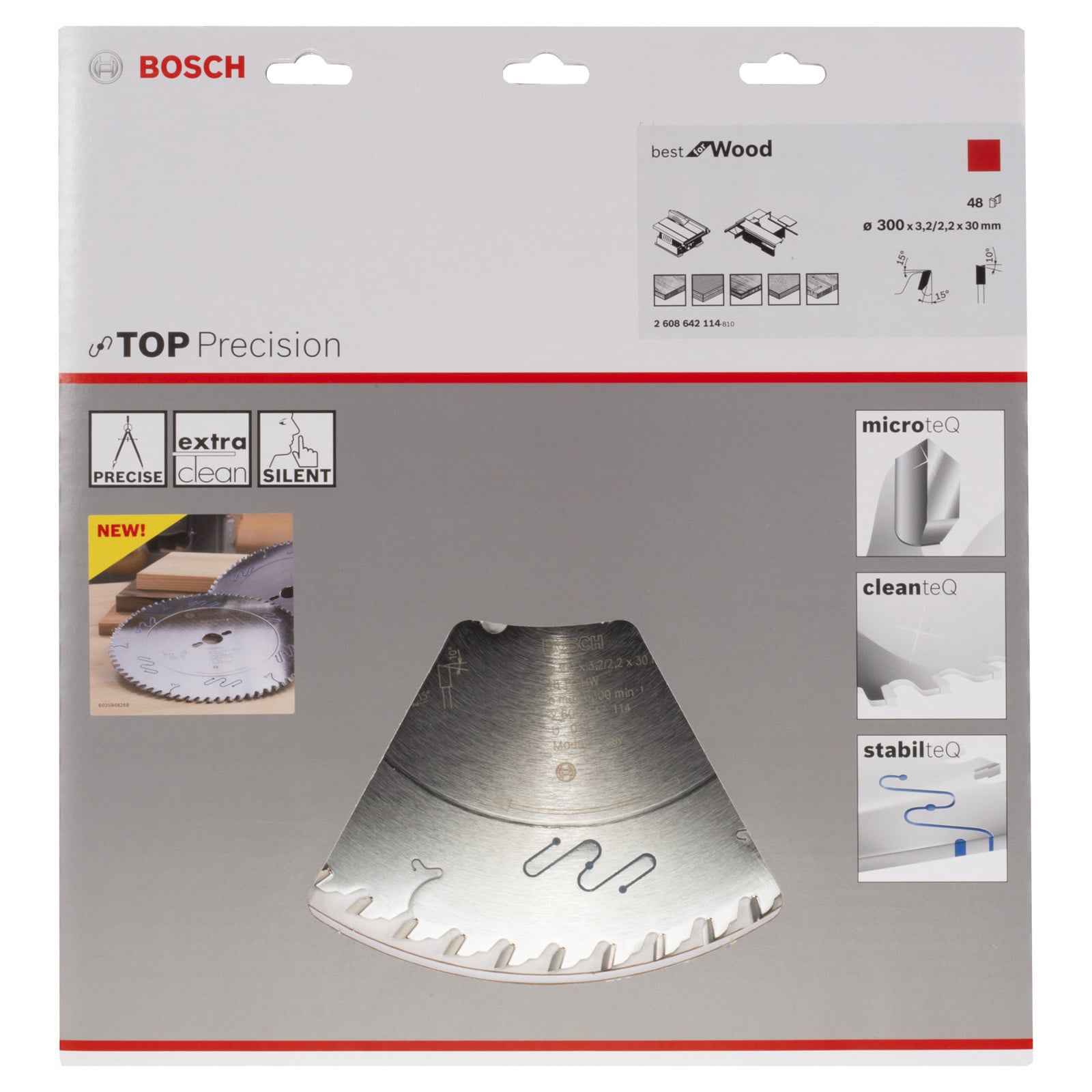 Tarcza pilarska Bosch Top Precision Best for Wood, 300 x 30 x 3,2 mm, 48 - 2608642114 - 4