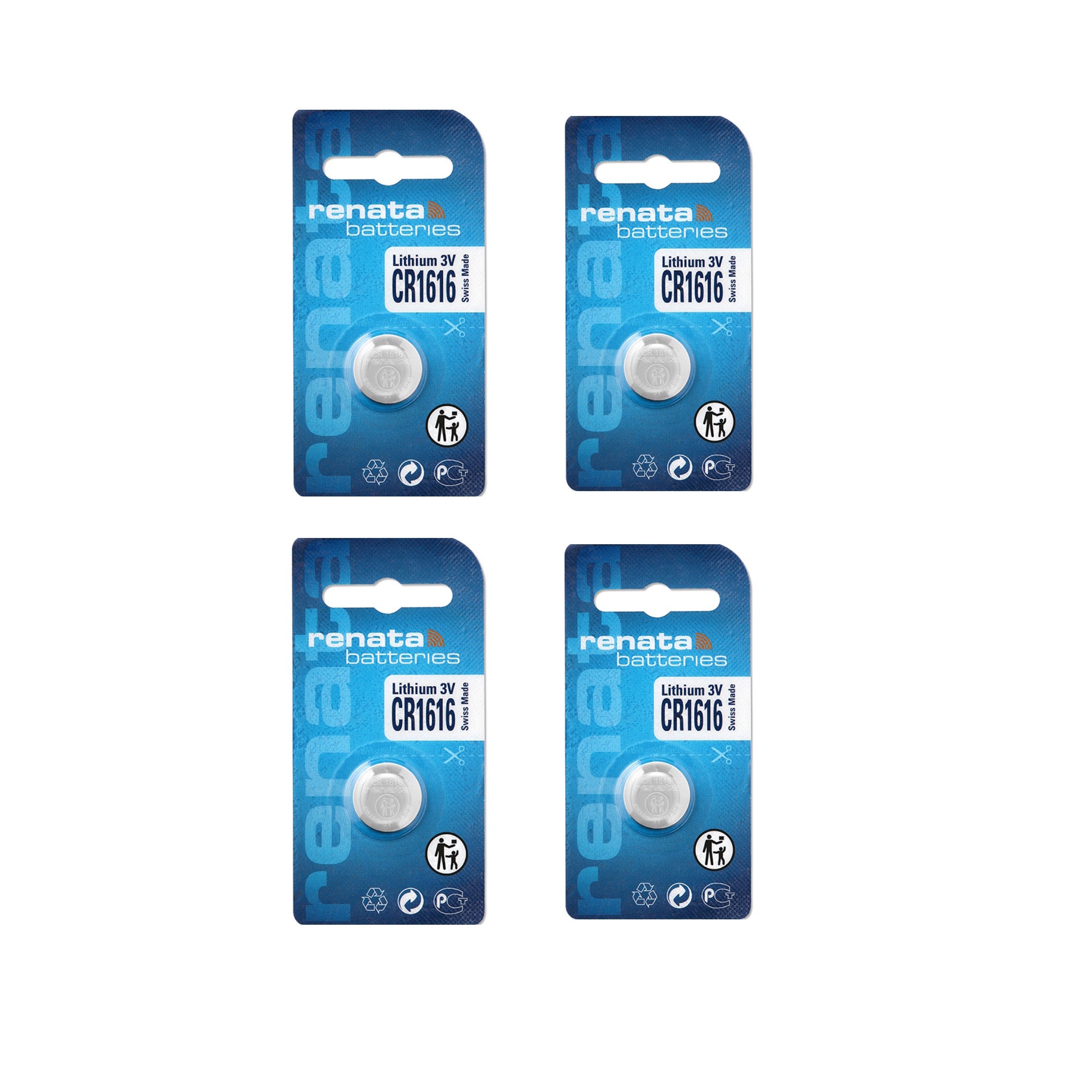 Pile Bouton RENATA CR 2016 - Pour Montres, Appareils électroniques - Stock Fiable Et Longue Durée