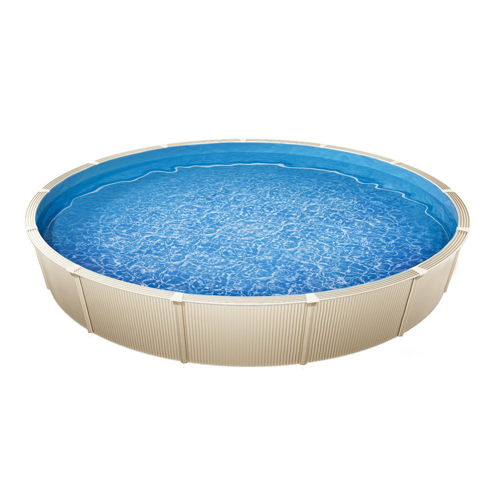 Revêtement piscine,SucceBuy revêtement piscine rond 18 pieds,calibre standard,vinyle durable,style chevauchement,pour 52 pouces hauteur paroi - 3