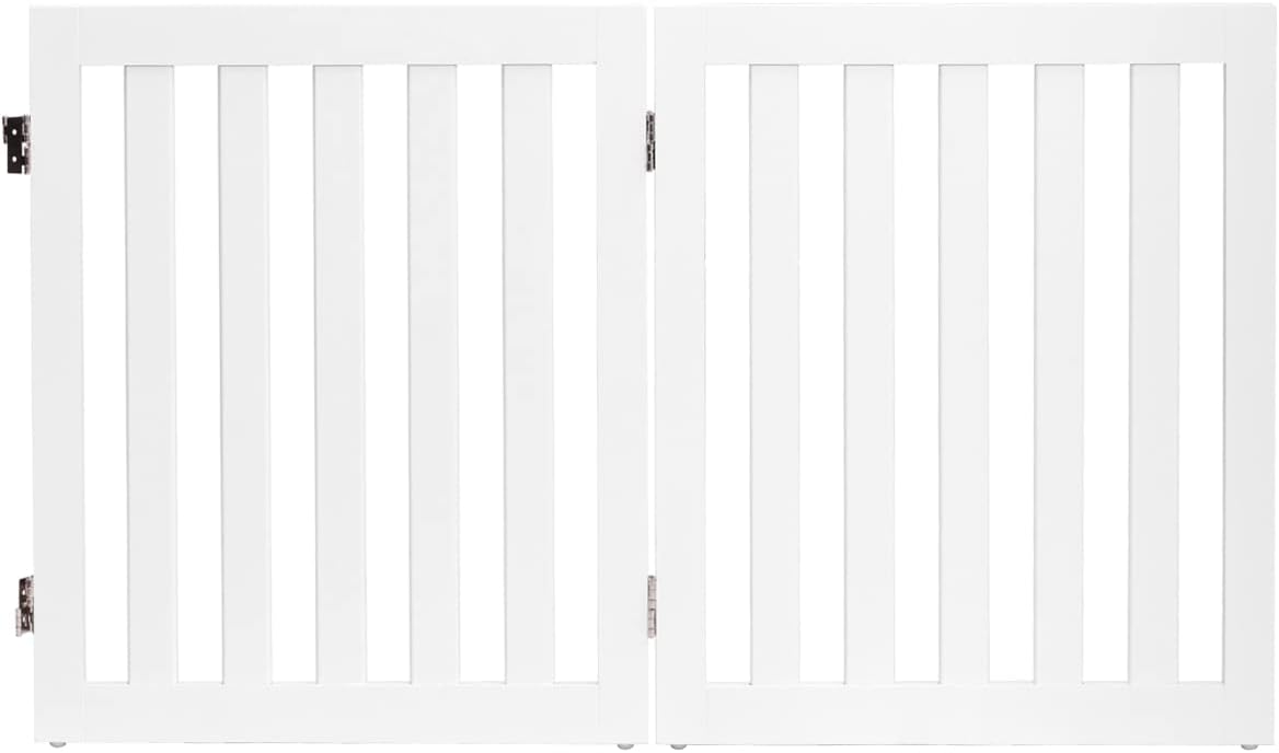 Składana Barierka Zabezpieczająca z Płyty MDF, 2 Barierki Ochronne, Kratka Zabezpieczająca z Zaokrąglonymi Narożnikami, 2 * 60 x 50 cm, Biała