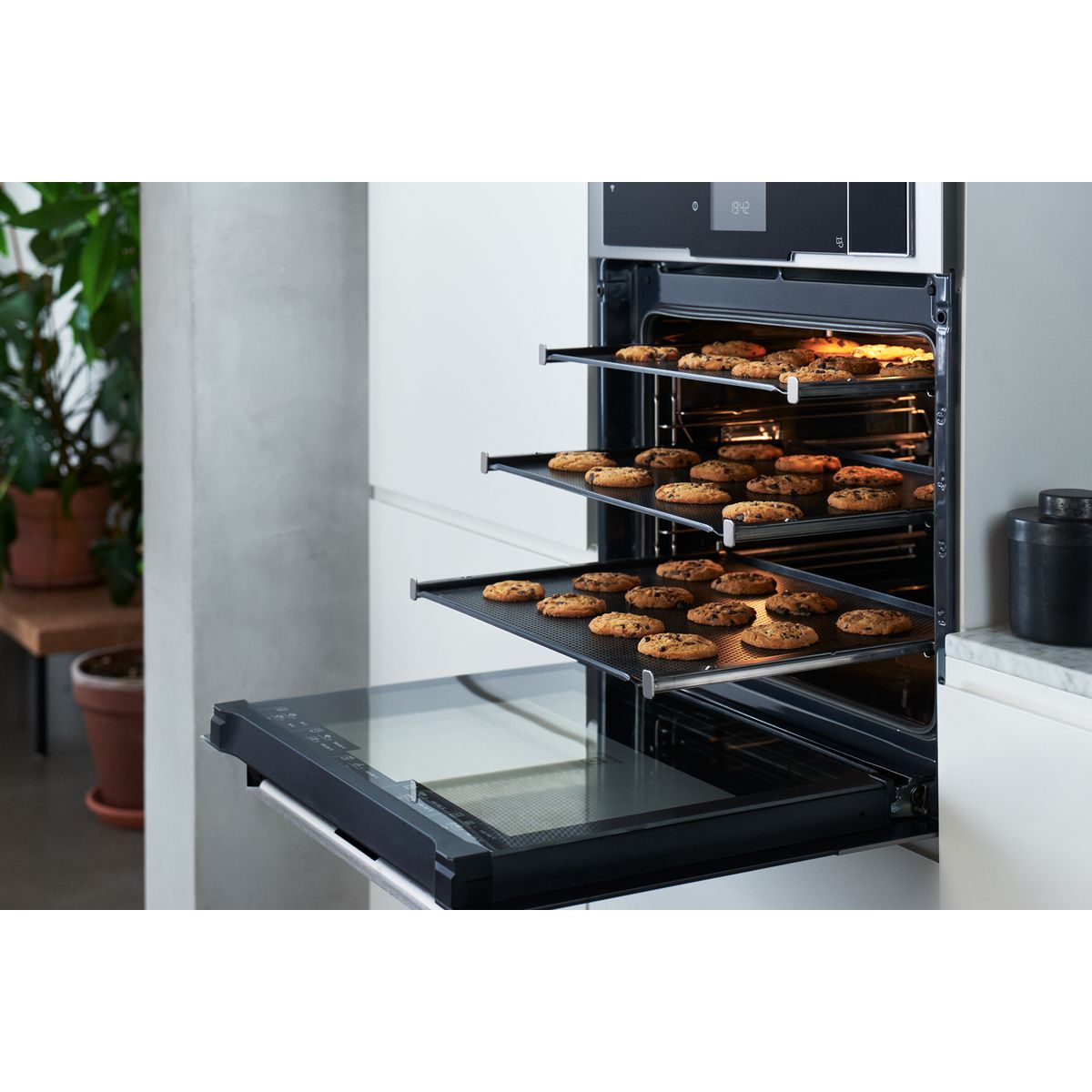 Guida Telescopica Aeg TR2LV Estensione Parziale Due Livelli per Forno Acciaio Inossidabile - 2