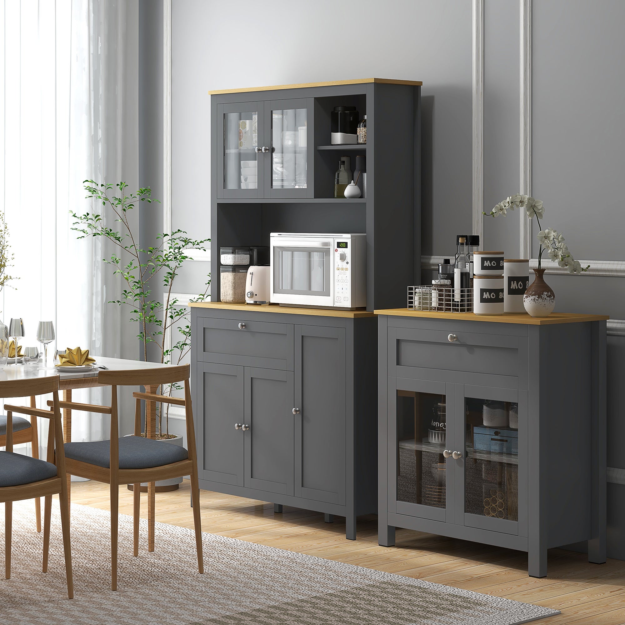Armoire de cuisine MDF HOMCOM - 2