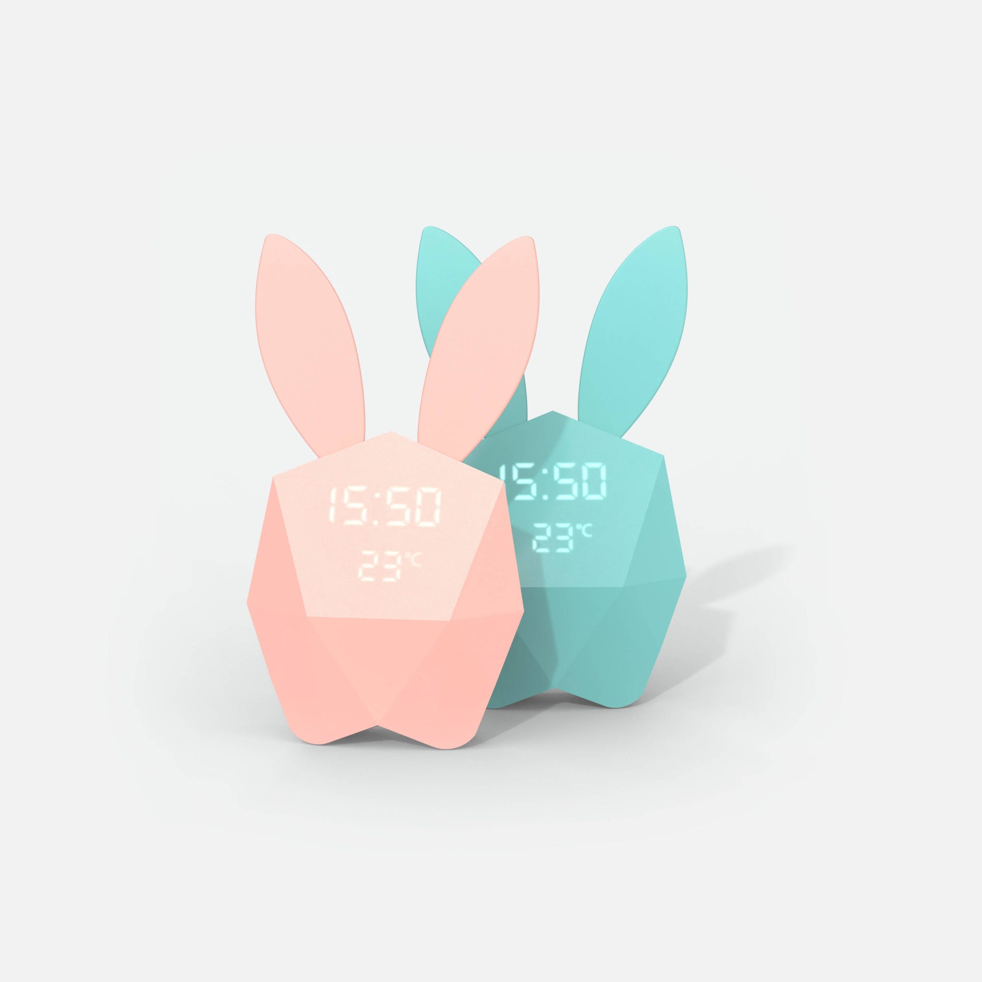 Réveil Lapin Intelligent Cutie Clock Mob | Bleu Pastel – Détecteur de Son et Mouvement | Design et innovant | Veilleus | Nomade Réveil Lapin Intelligent Cutie Clock Mob | Bleu Pastel – Détecteur de Son et Mouvement | Design et innovant | Veilleus | Nomade