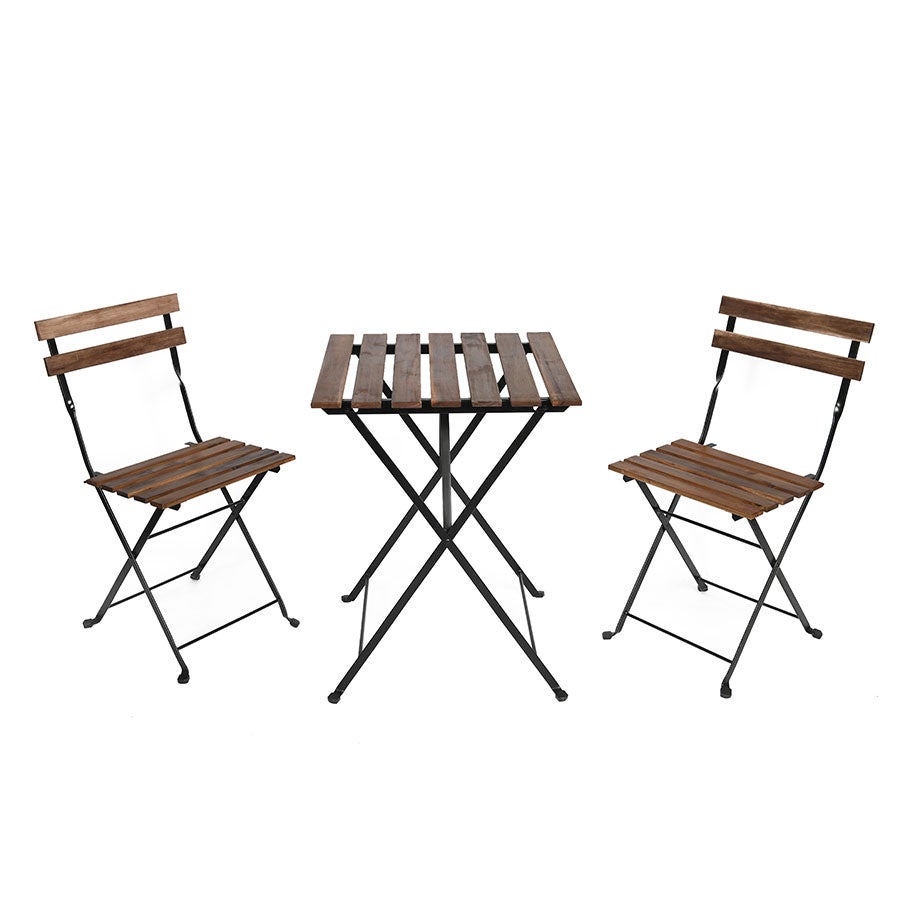 Estosa Conjunto de mesa y dos sillas de jardín modelo Bistrot Leroy