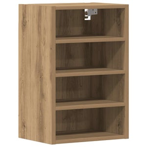 Armoire Murale En Bois D'ingénierie Gris - 40 X 29,5 X 60 Cm - Rangement Cuisine Suspendu