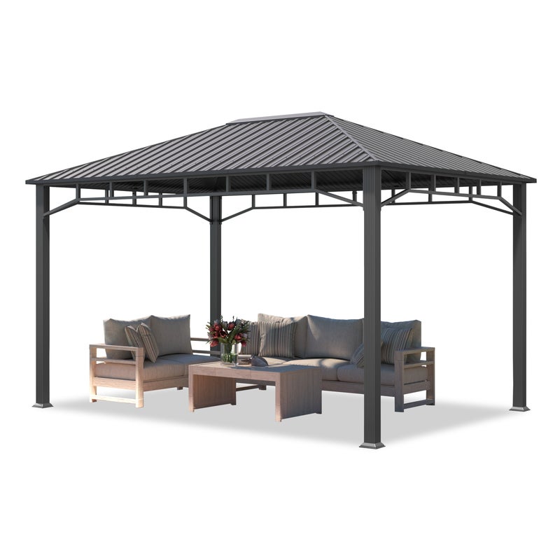 Pawilon ogrodowy 3x4 m dach stalowy hardtop bez ściany boczne