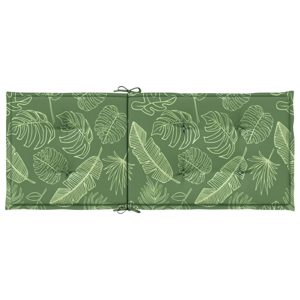 Maison Exclusive - Cuscini per Sedia ScMaison Exclusive - enale Alto 2 pz Motivo Foglie in Tessuto - 5