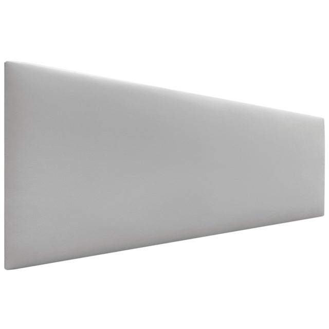 DHOME Testiera in Similpelle liscia Testiera imbottita Letto di lusso (Similpelle Grigio Chiaro, 160cm (Letti 150/160)