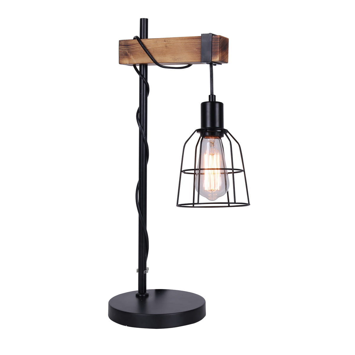 Lampka stołowa Italux Ponte industrialna czarna TB-4290-1