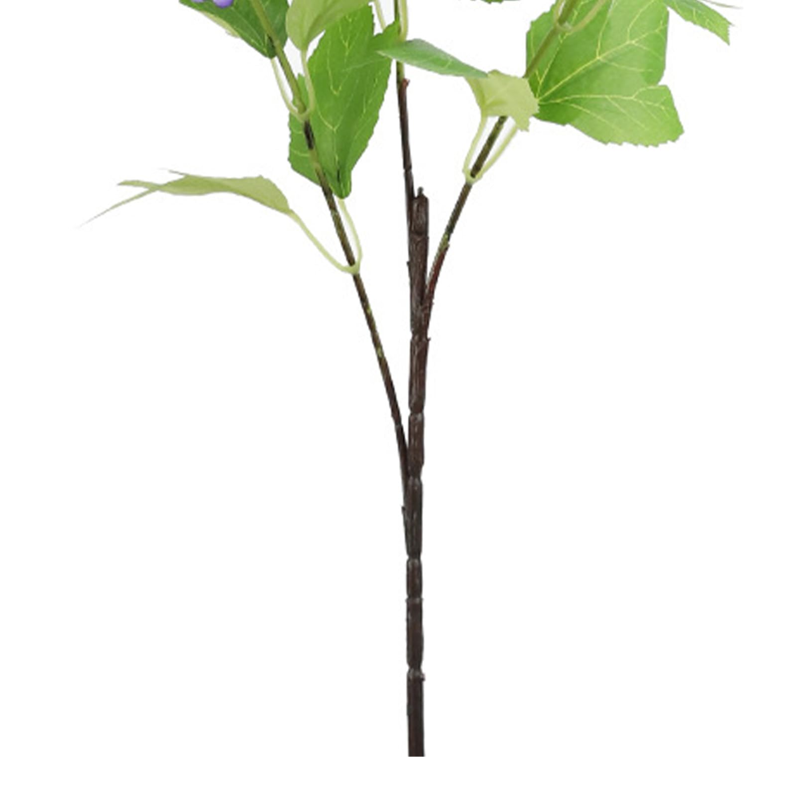 Hortensia artificiel réaliste, 3 têtes de fleurs, fleur de Simulation décorative pour la maison, le mariage et le bureau (violet) - 2