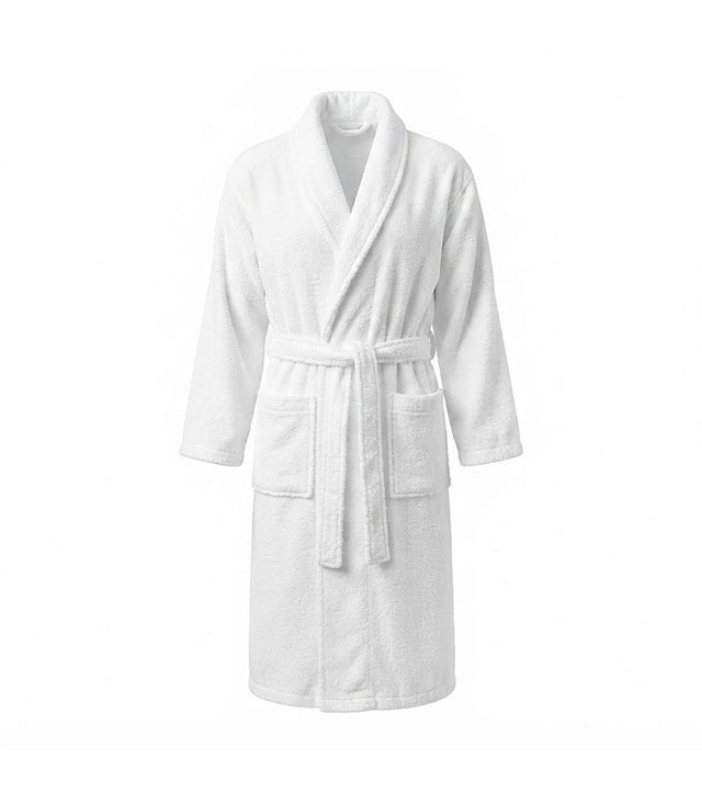 Peignoir 100% Coton Éponge 420 g/m² Hôtel Spa 1 u. M - Femmes/Enfants Blancs