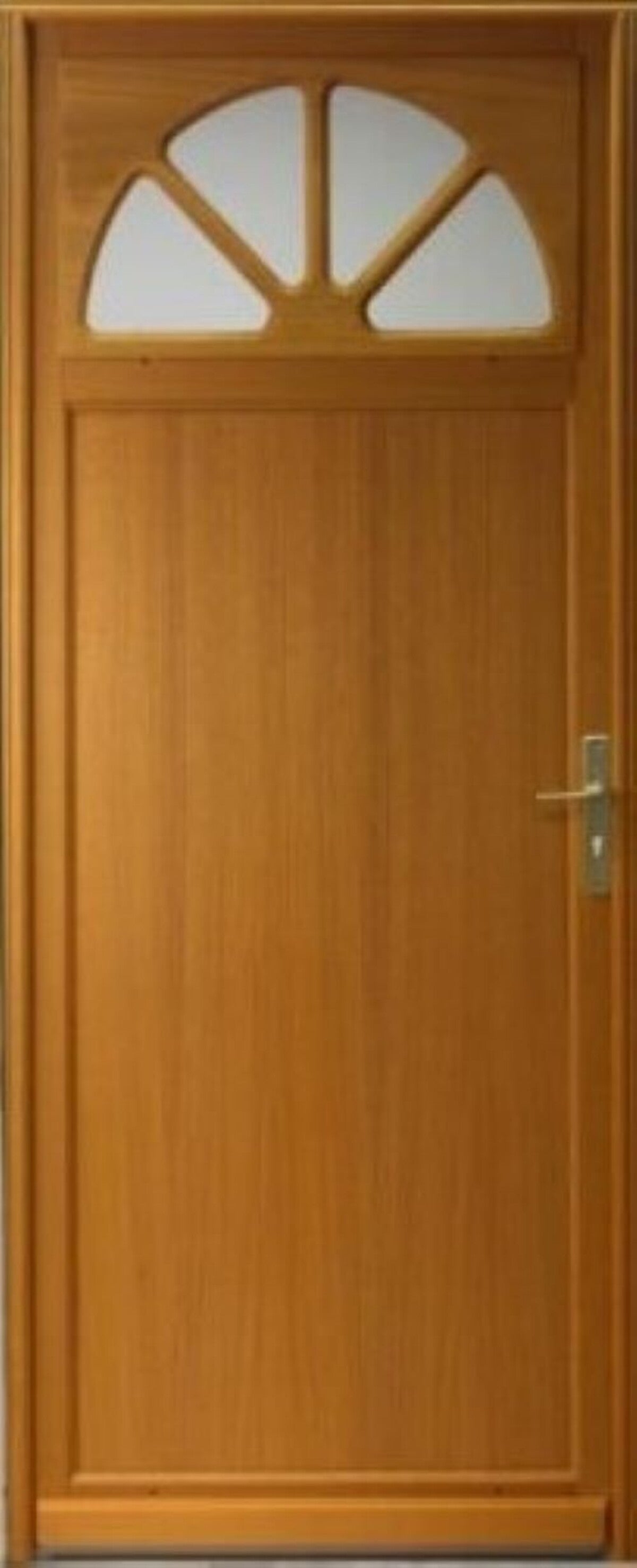 Porte De Service Bois Vitrée Pixos, H.215xl.90 Côte Tableau P. Gauche Gd Menuiseries - 2