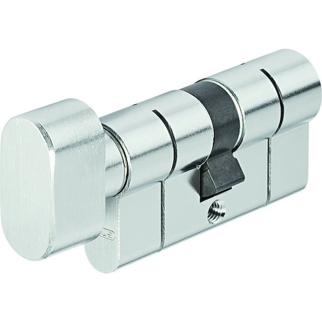 Cylindre à bouton D66 nickelé varié 30 x 30 mm - ABUS