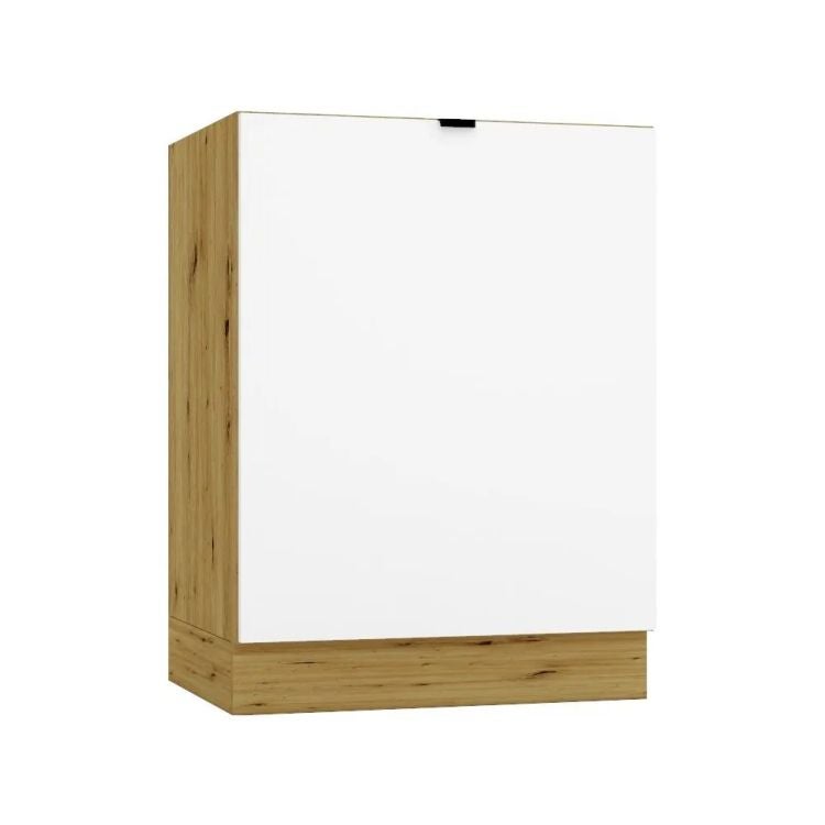 Szafka pod zlew GIANNA D60ZL P/L biała alaska/dąb artisan