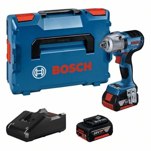 Bosch Akumulatorowa Zakrętarka Udarowa GDS 18V-450 HC / 2x 5,0 Ah + Ładowarka z GCY 42 w L-Boxx 136 - 2