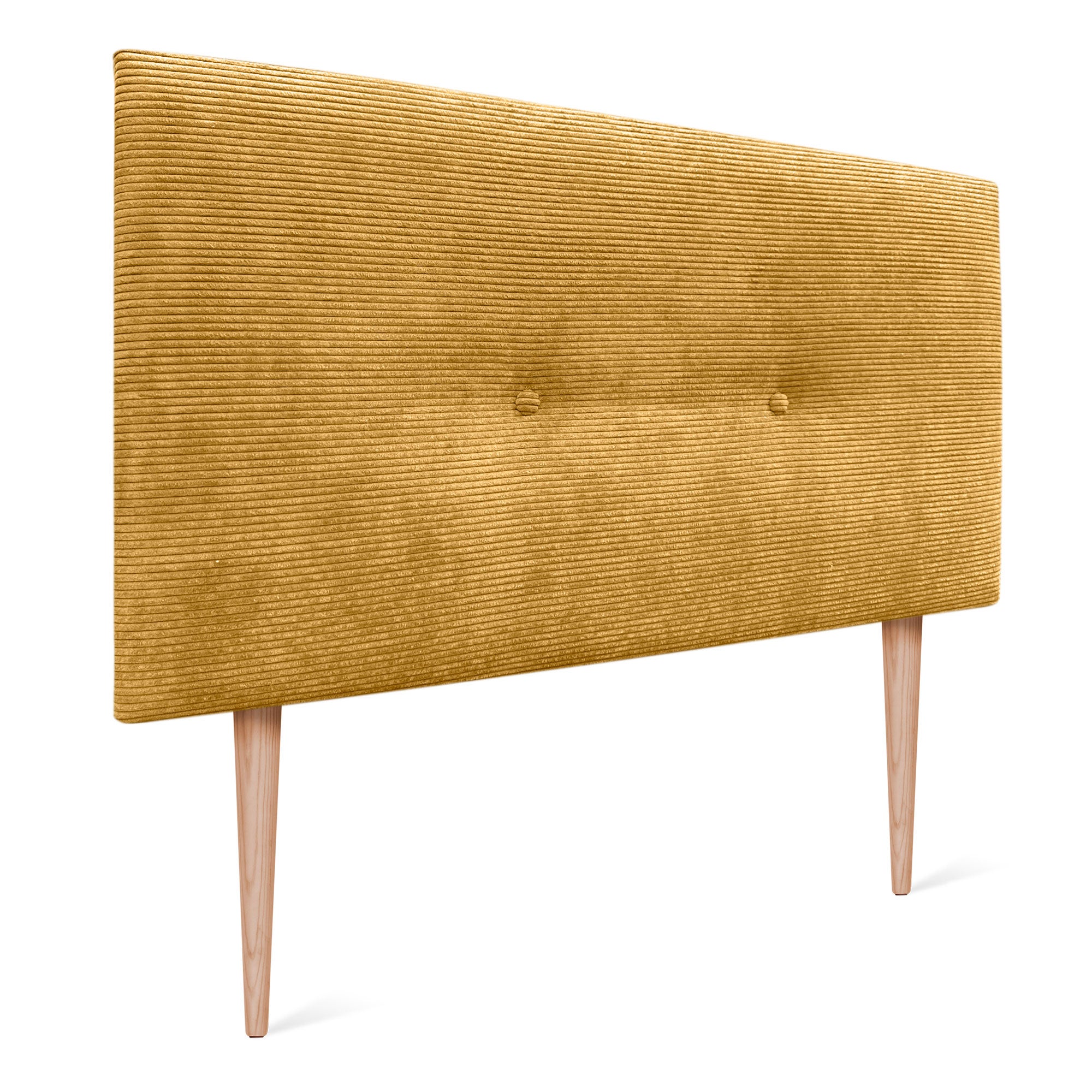 DHOME Tête de Lit Velours Côtelé Uni 160x115 avec Pieds de Lit 150/160 DHOME Tête de Lit Velours Côtelé Uni 160x115 avec Pieds de Lit 150/160