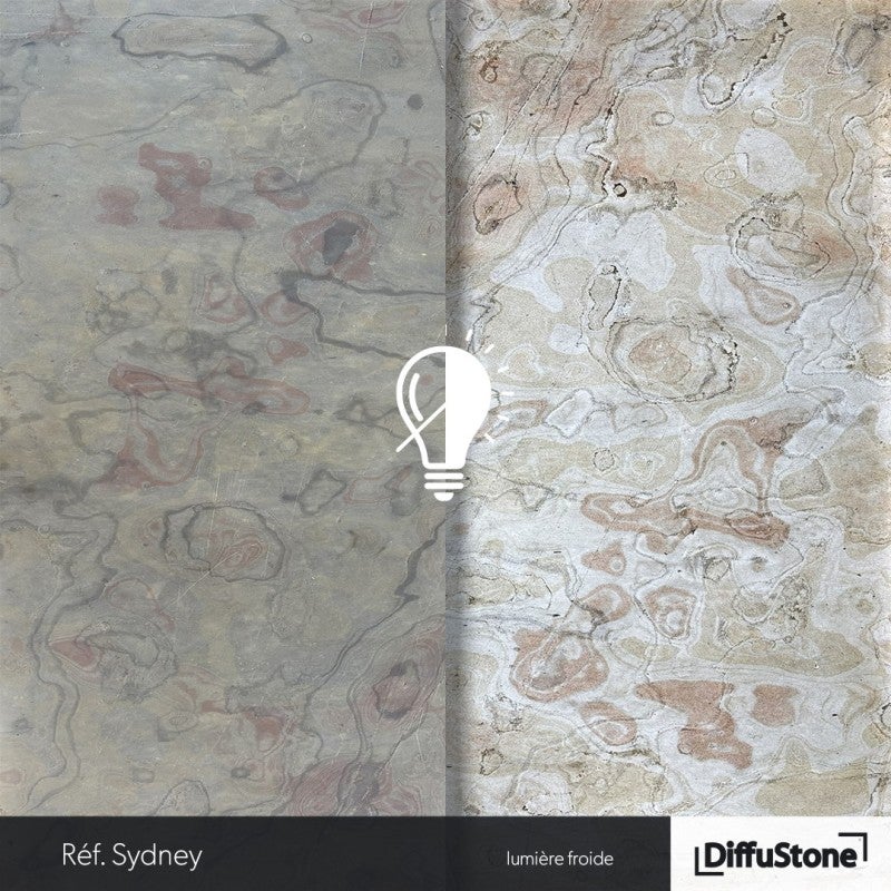 SYDNEY - TRANSLUCIDE - Feuille de Pierre DiffuStone - 4