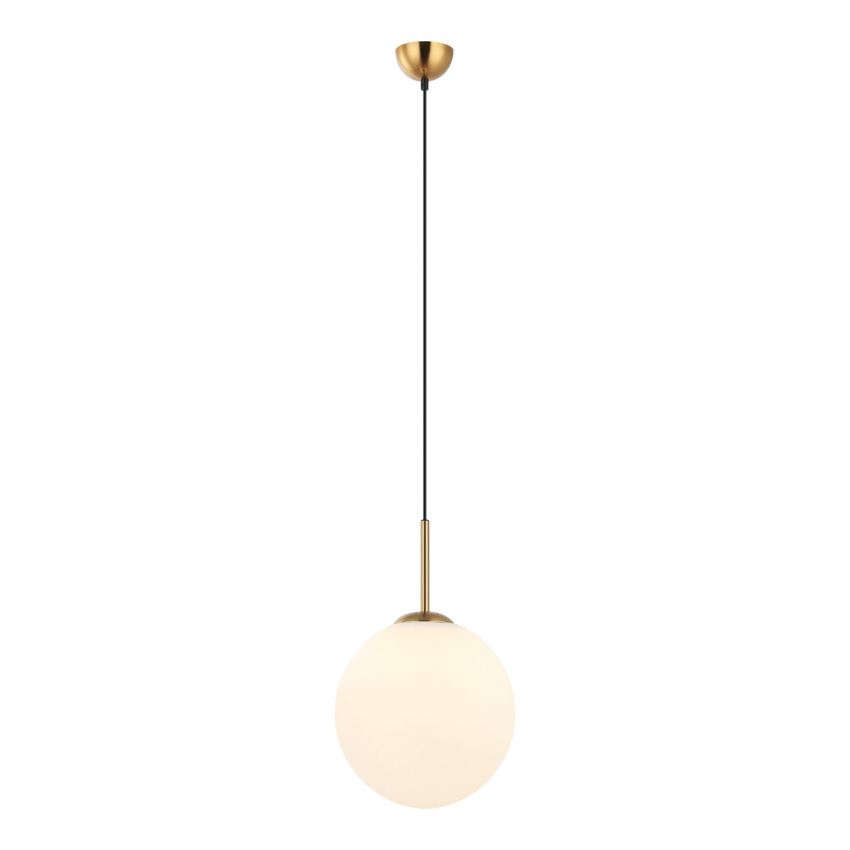Lampa wisząca brąz antyczny Deore mosiężno-złota 1xE27x40W szkło wym:123x30x30cm IP20 Italux