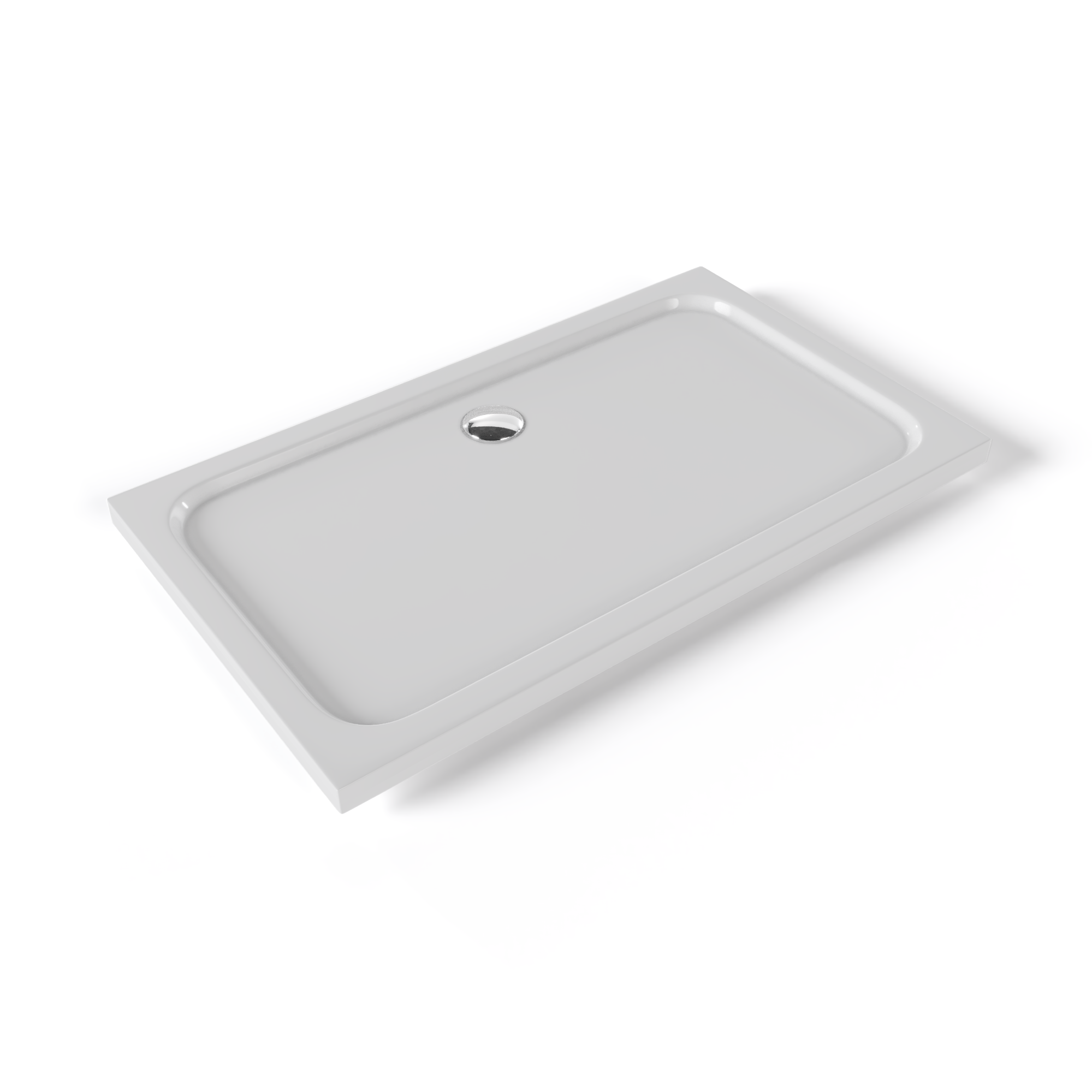 Moments Of Glass  Plato De Ducha Plano Shimmer Smooth 70X120 Cm, Acrílico, Antideslizante, Textura Lisa, Duradero, Incluye Sifón Blanco , Leroy Merlin