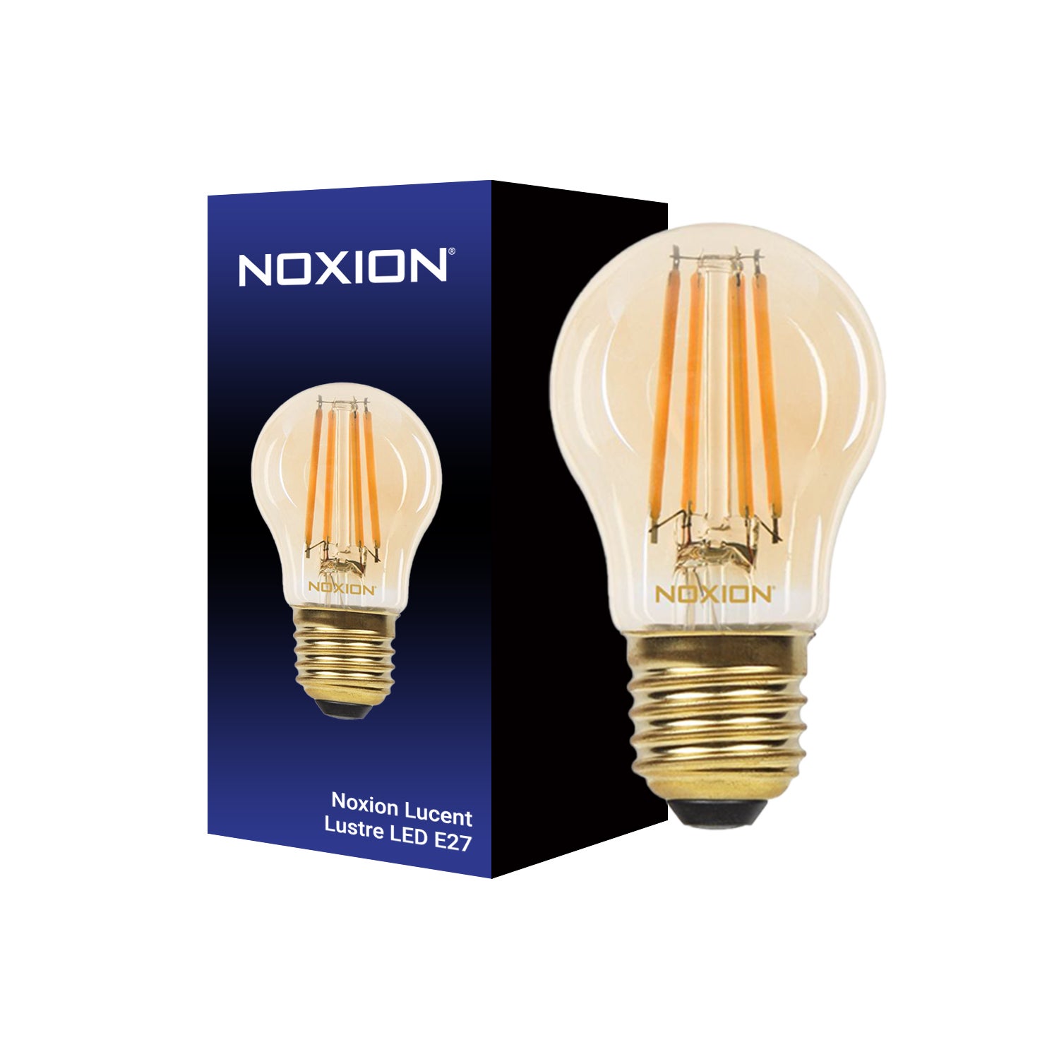Noxion Lucent Lustre LED E27 Boule Filament Ambre 4.1W 350lm - 822 ...