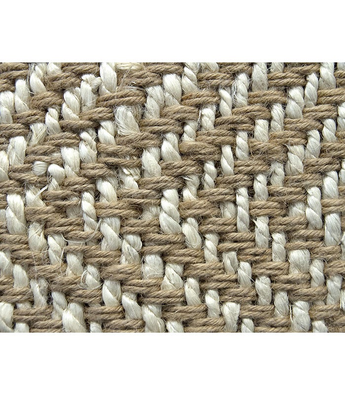 HAMID - Pack de 2 tapetes de cabeceira 110x60cm - Juta Alcazar Branco - 5