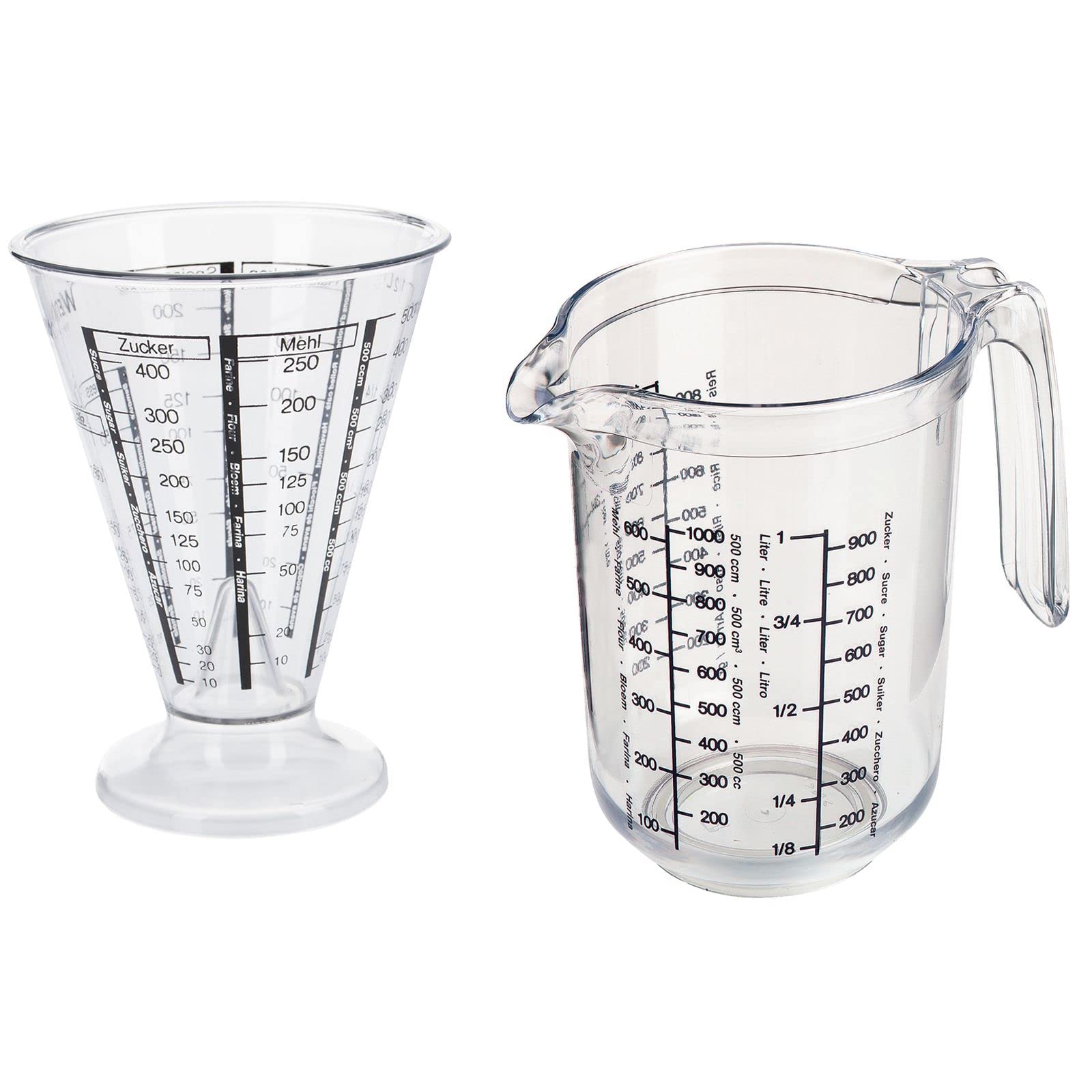 Set Misurini Westmark - Caraffa Graduata 1L E Misurino A Imbuto 0.5L, Multilingue E Di Precisione - Foto 8