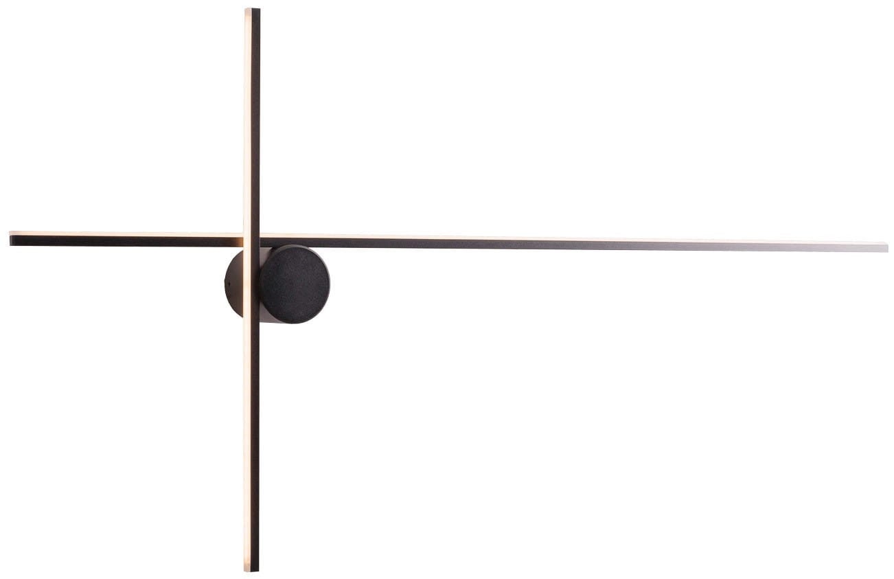 Kinkiet ścienny Arne czarny LED 15W 3000K 960lm wym: 45 x 90 x 7,2 cm aluminium IP44 Maxlight