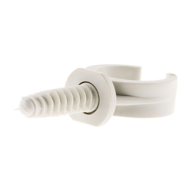 Lot de 50 clips avec chevilles Ø16mm - Gris - Zenitech