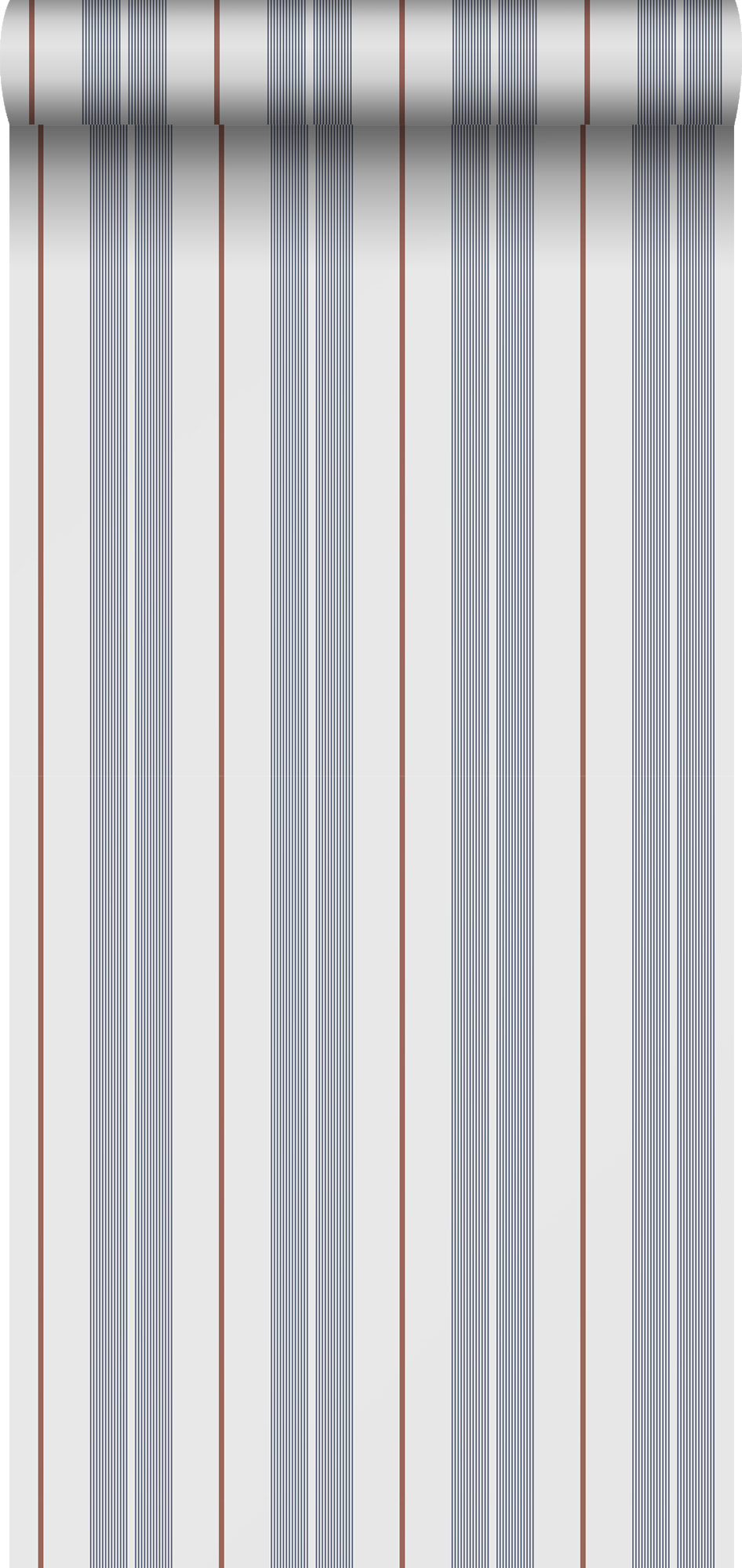 Tapeta paski niebieskim,czerwonymIbiałym - 53 cm x 10.05 m - SANDERS &amp; SANDERS