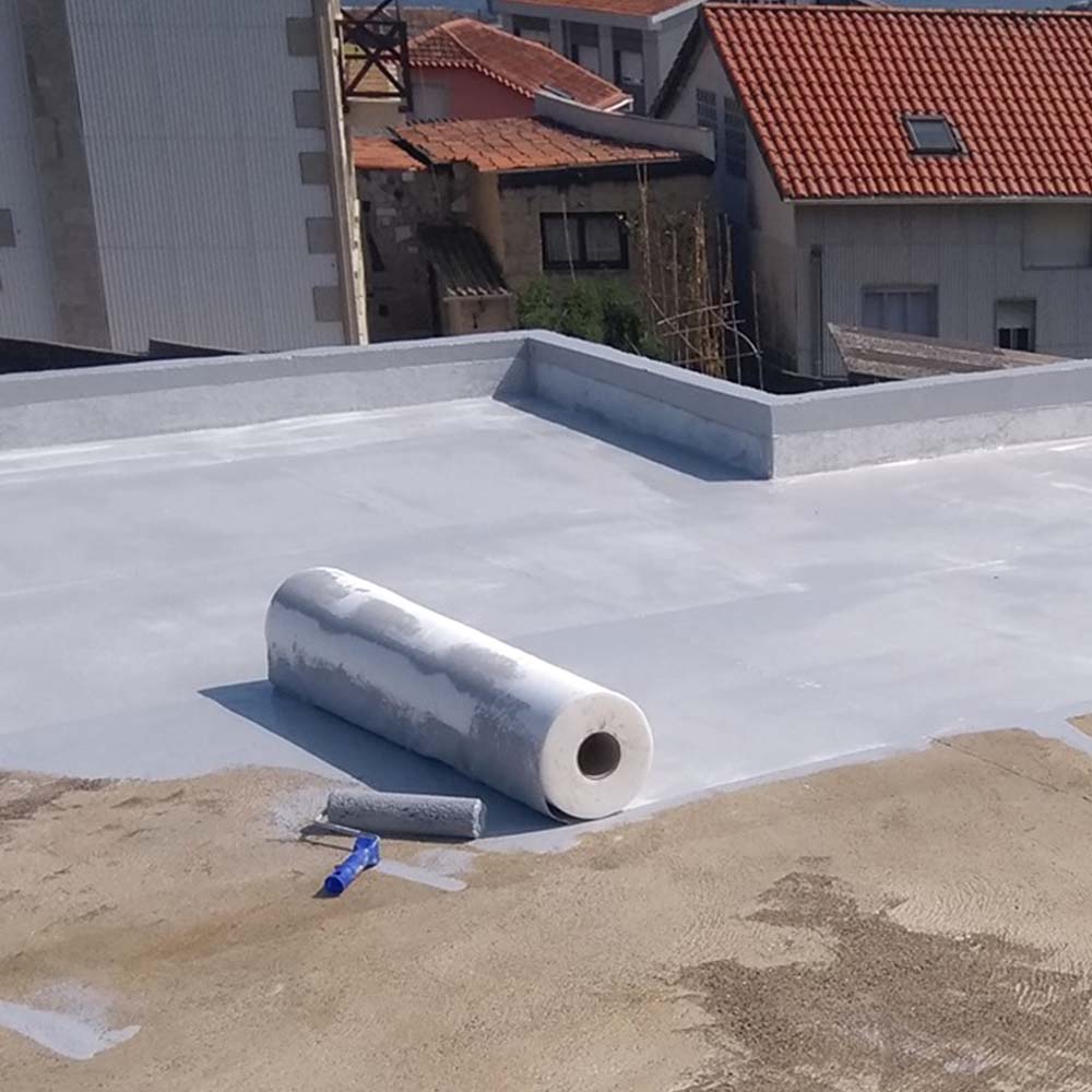 Rouleau Géotex Blanc 25m x 1m (Poids : 60 g/m²) - Géotextile tissé de renfort pour travaux d'étanchéité. Application facile - 10