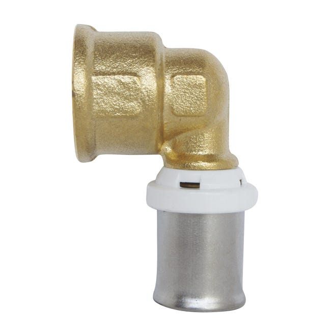 Raccordo A Crimpare Senza Piombo Gomito 90° Per Tubi PEX 1/2 - Foto 6