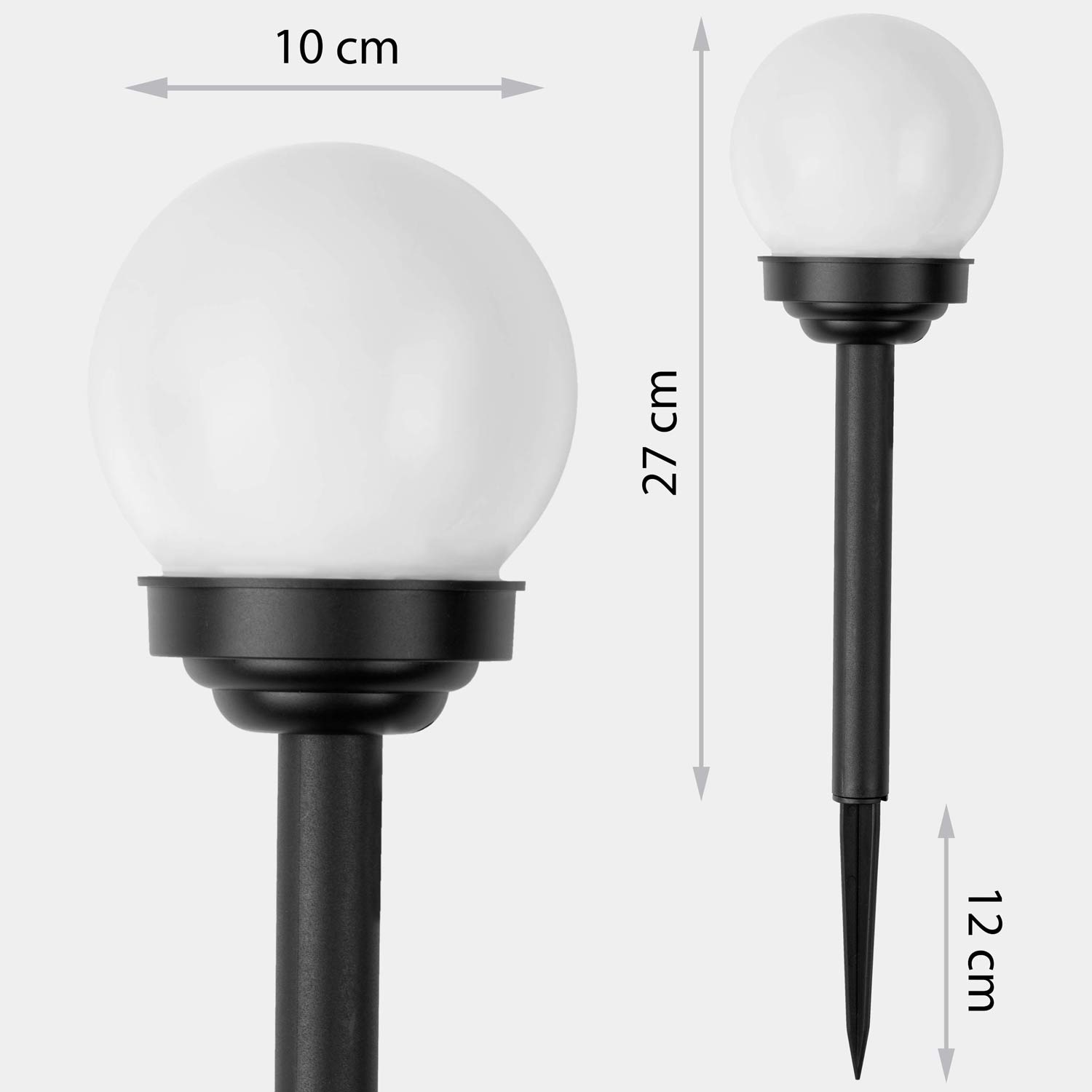 Lampki solarne do ogrodu kule czujnik zmierzchu wodoodporne zewnętrzne 4szt Ilumen - 8