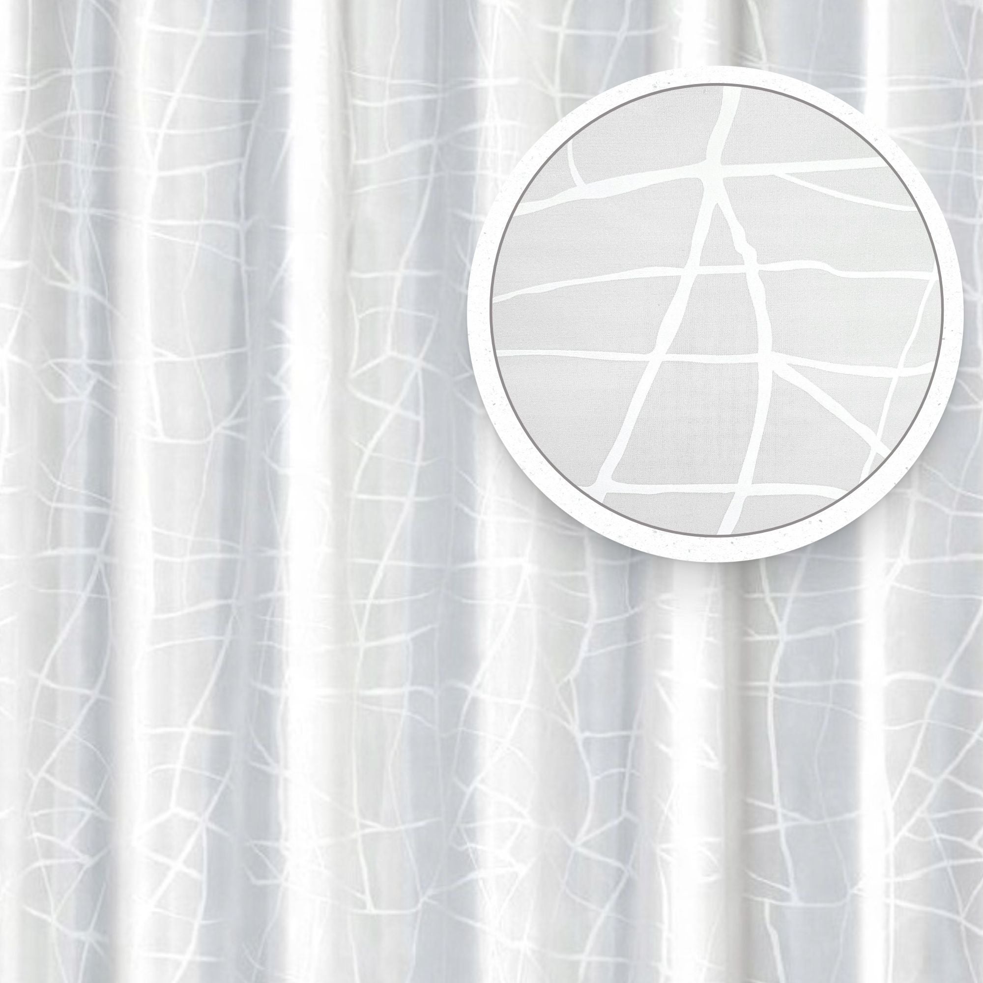 Zasłona prysznicowa Estiva tekstylna 150x200 wzór MARBLE