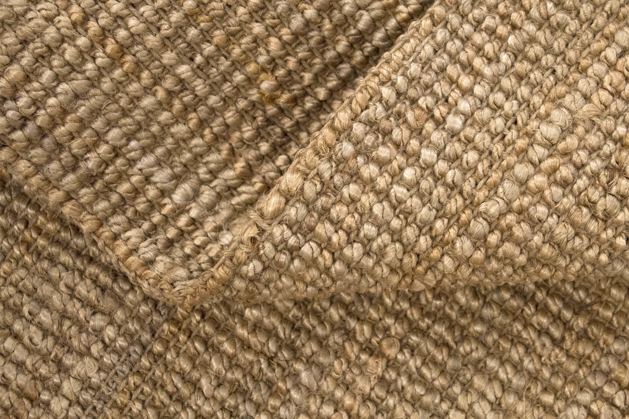 Hamid - Tapis en jute bouclé naturel 300x250 cm - Tapis naturel pour salon, chambre et salle familiale - 4