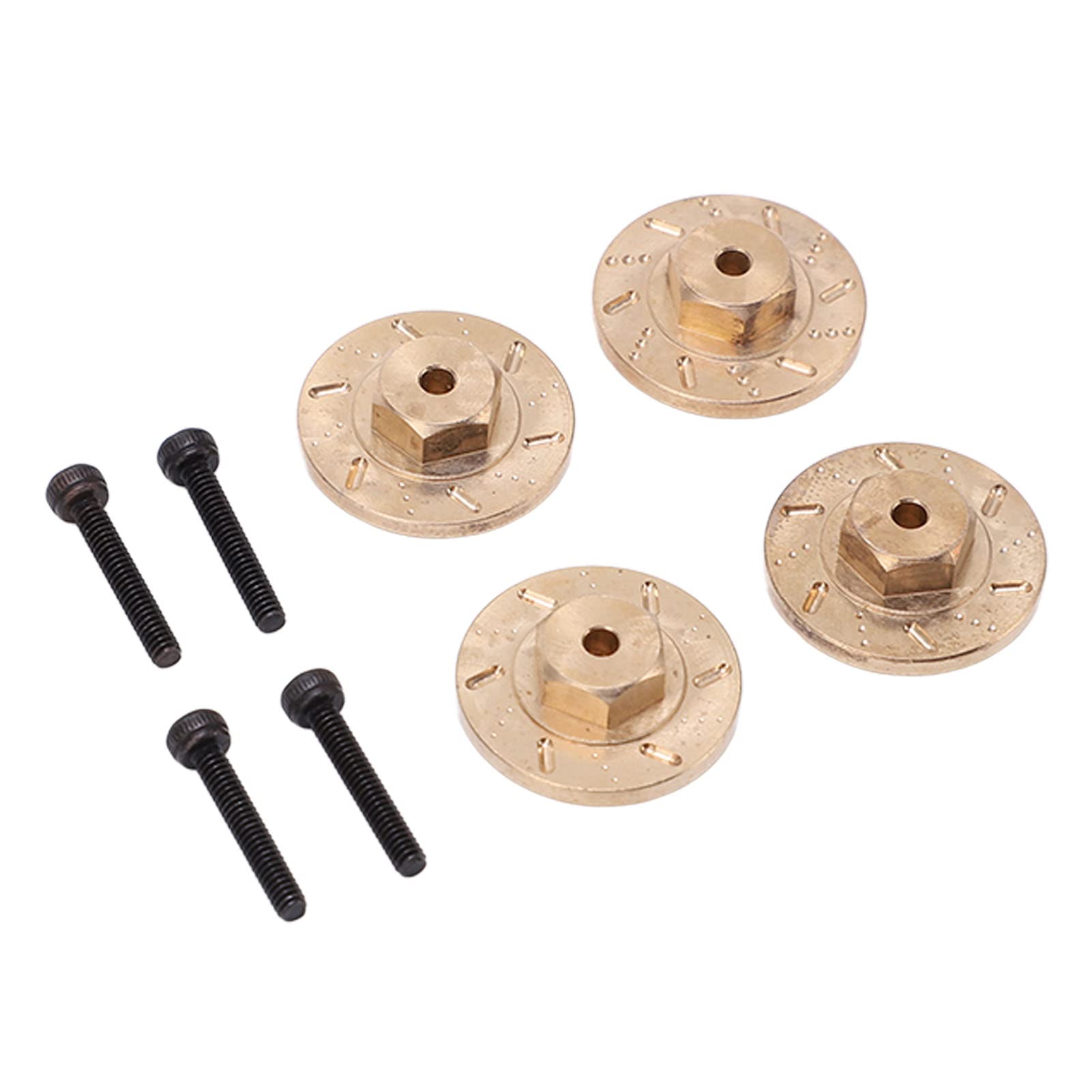Poids Roue Laiton Antirouille 1.9 2.2 Pouces RiToEasysports Adaptateur De Moyeu Hexagonal De Roue RC 4 Pièces, Poids Adaptateur Hexagonal Chenille RC