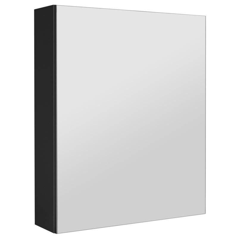 Szafka łazienkowa z lustrem lustrzana wisząca do łazienki czarna loft 50 cm