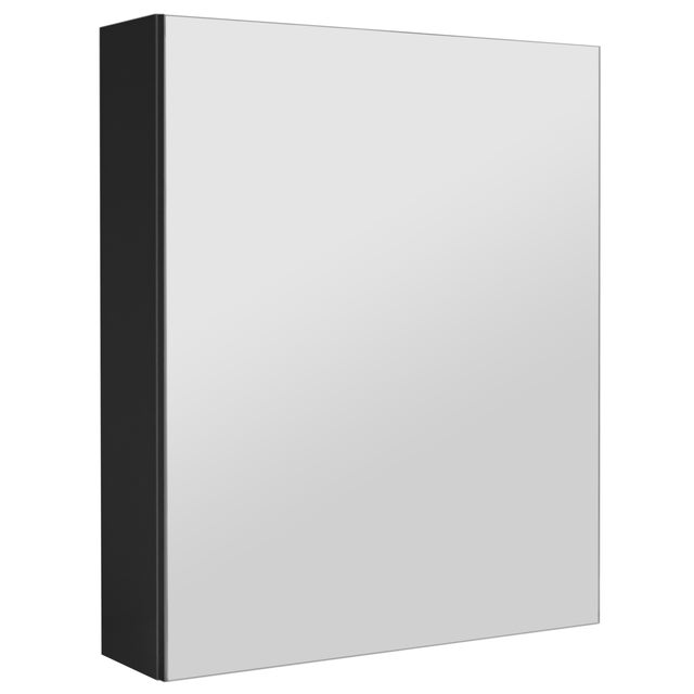Szafka łazienkowa z lustrem lustrzana wisząca do łazienki czarna 50 cm