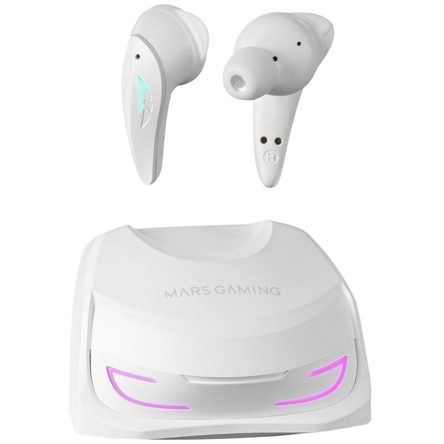 Mars Gaming Auriculares Inalambricos Premium TWS MHI-ULTRA - ANC+ENC+PASIVA - Sonido Neographene - 24h de Bateria - Base