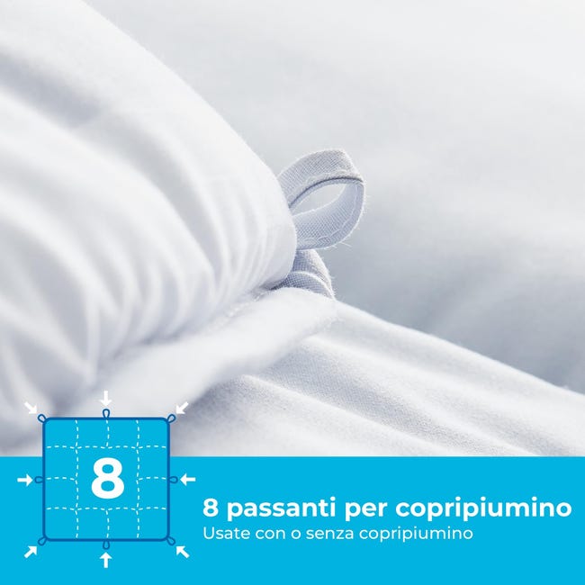 Piumino in Microfibra 4 stagioni per Sacco Copripiumino Piumino in Microfibra 4 stagioni per Sacco Copripiumino
