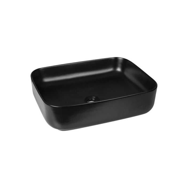 Umywalka nablatowa KR-384 BLACK czarna KERRA