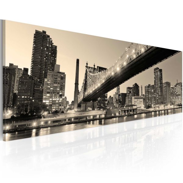 Tableau Villes NYC night tales 120x40 cm Leroy Merlin