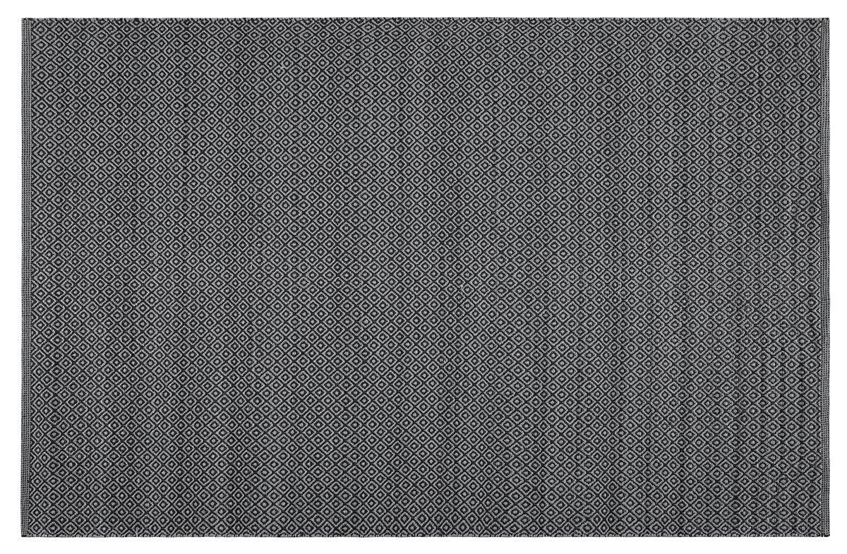 Dywan PVC Romby Szary 120x180 cm – Ręcznie Robiony, Do Wnętrz i na Zewnątrz, Zmywalny i Wodoodporny