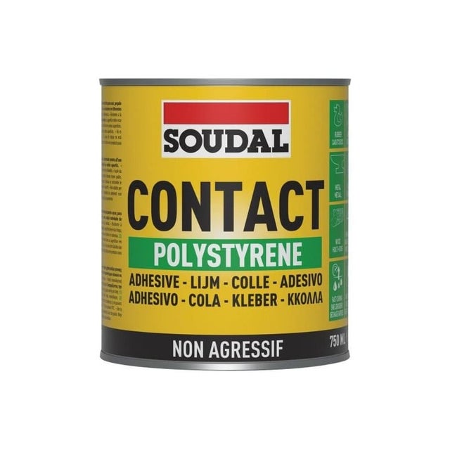 45A - Colle de contact polystyrène - Soudal - 0,75 L