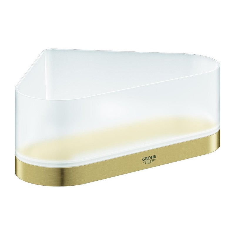Raft de colt Grohe 41038GN0, Selection, montare pe perete, ABS/Metal, mat, auriu