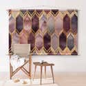 Tapiz - Stained Glass Geometric Rose Gold 185 x 125 cm | Leroy Merlin