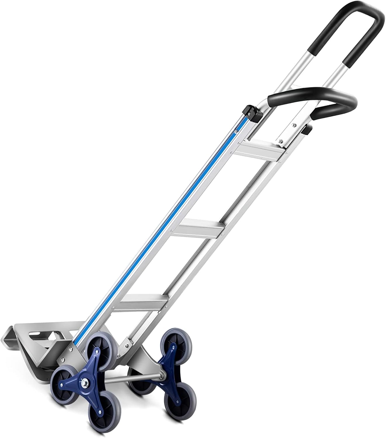 Chariot Diable Pliable 6 Roues Relaxdays - Léger Et Mobile Pour Charges Lourdes