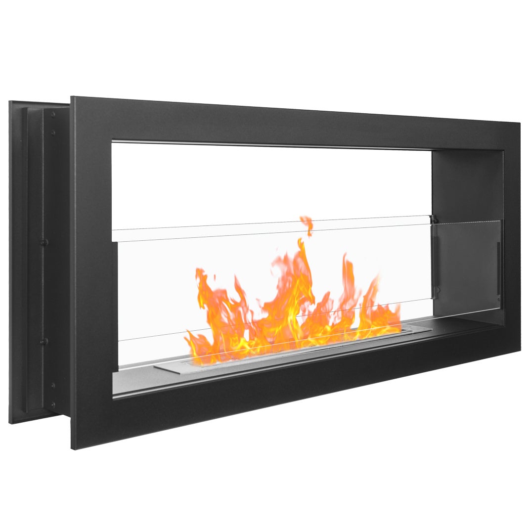 Biokominek dwustronny, przelotowy Dual 90 cm z szybą