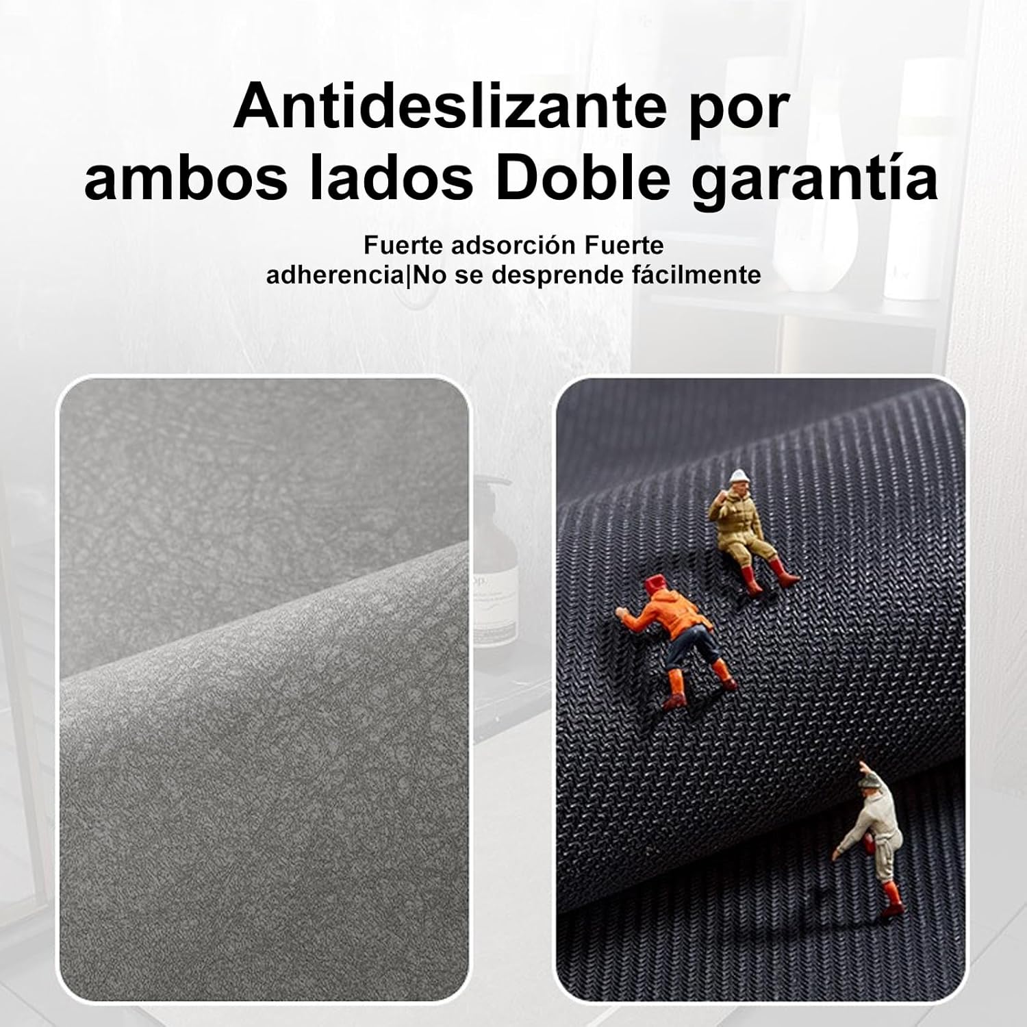 Tapis de bain en diatomite 40 x 60 cm, séchage rapide et excellente capacité d'absorption, gris - 2
