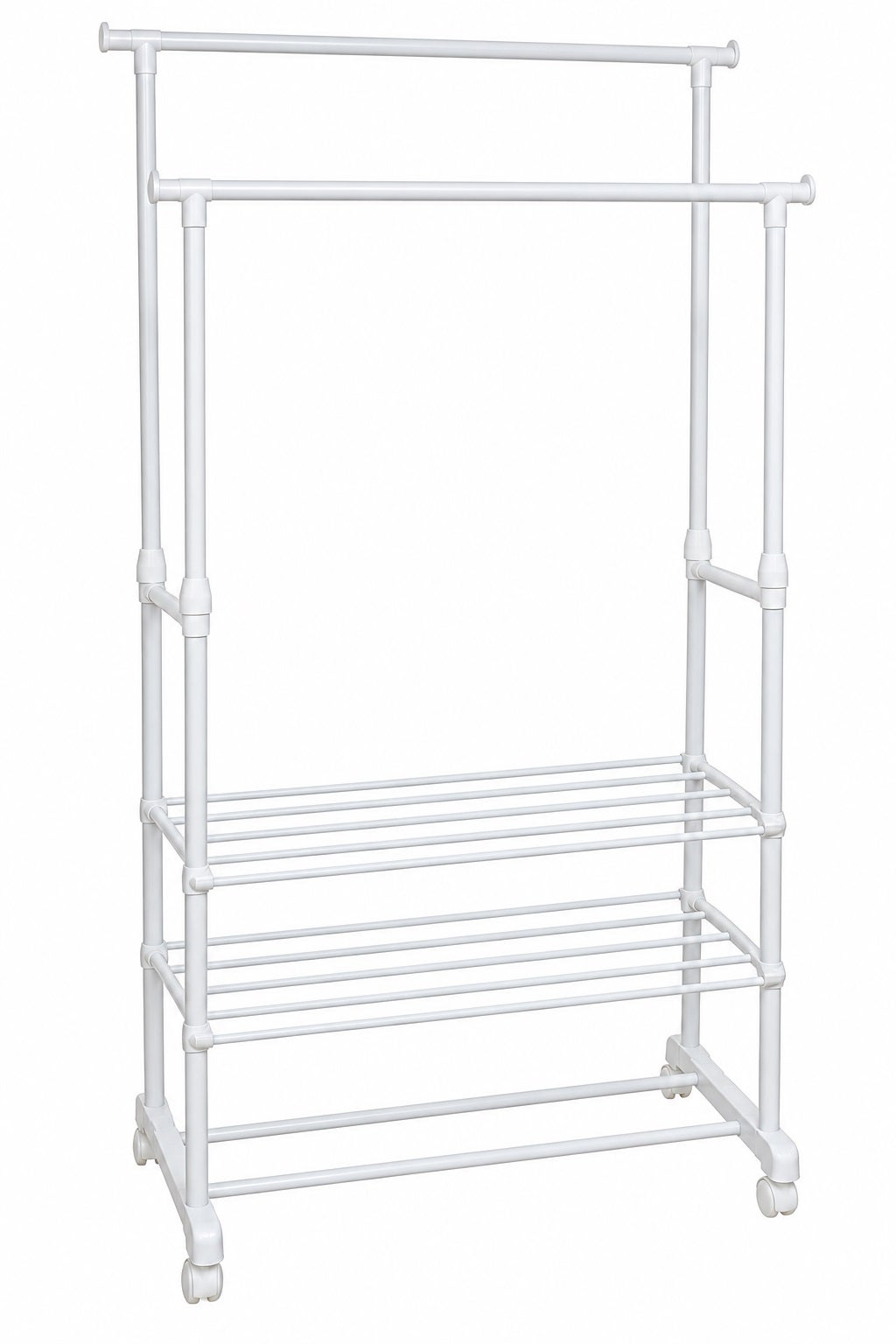 Perchero RUFUS de Metal con Ruedas Blanco 78,5x42x165 cm | Leroy Merlin